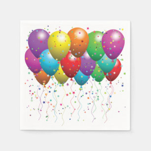 servetten/ballonnen en Confetti Servet