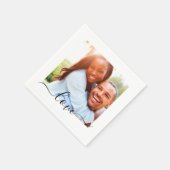 Servetten Foto Sjabloon Liefde Tekst Wit (Hoek)