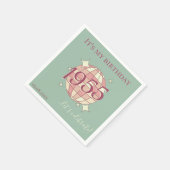 Servetten geboren in 1955 70ste verjaardag tafel d (Hoek)