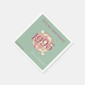 Servetten geboren in 1995 30ste verjaardag tafel d (Hoek)