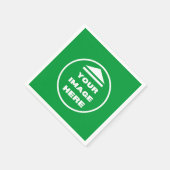 Servetten - gepersonaliseerd - Afbeelding / tekst  (Hoek)