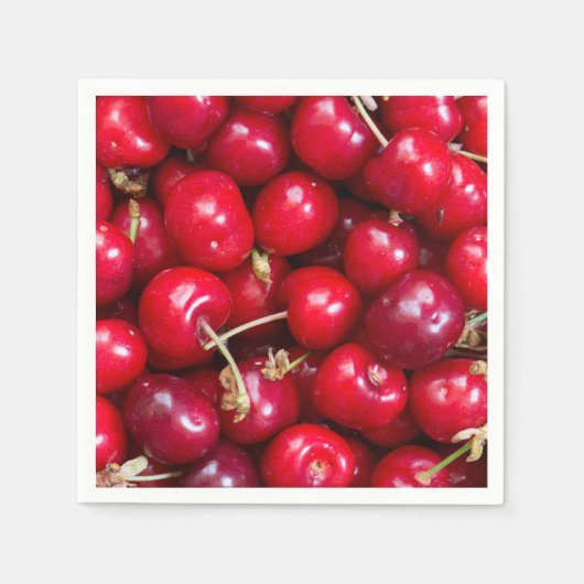 servetten met zoete kersen (Voorkant)