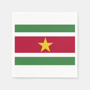 Servetten "Surinaamse vlag".