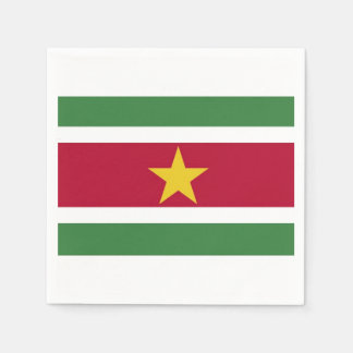 Servetten "Surinaamse vlag".