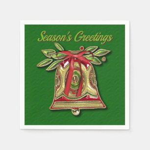 Servetten van de Klok van Kerstmis van de Groeten
