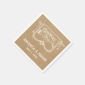 Servetten van het Document van het Huwelijk van de (Hoek)