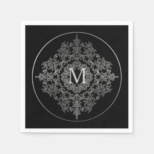 Servetten van het Motief van het monogram de
