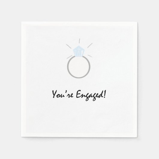 Servetten voor verlovingsfeest (Voorkant)