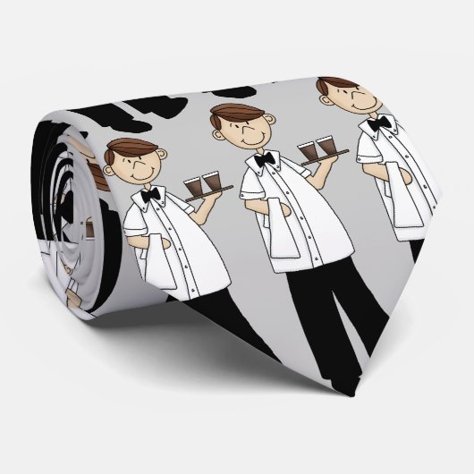 Serveur à la cravate de travail (Roulé)