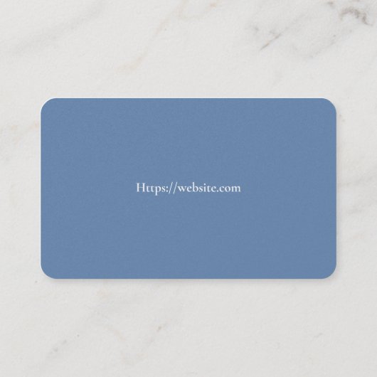 Serveur Carte de visite Modèle blanc de base (Dos)