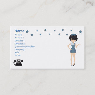 Serveuse de carte de visite