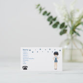 Serveuse de carte de visite (Debout devant)