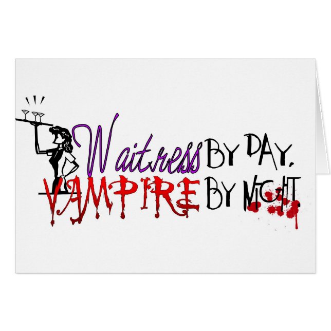 Serveuse par jour, vampire par nuit (Devant horizontal)