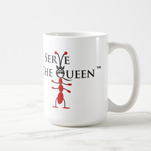 Servez la tasse rouge et noire de la Reine de (Droite)