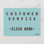 Service à la clientèle - Carte postale INFO (Dos)