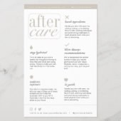 Service Aftercare Skincare Flyer (Voorkant)