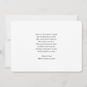 Service commémoratif Célébration du Carte photo de (Dos)