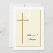 Service commémoratif Christian Invitation Faire-pa (Devant)