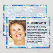 Service commémoratif de photos ou invitations funé (Devant / Derrière)