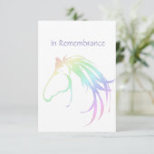 Service commémoratif Invitation Aquarelle Pastel H (Debout devant)