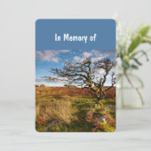 Service commémoratif Invitation beau désert Savann (Debout devant)