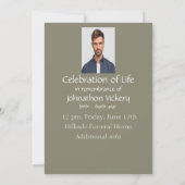 Service commémoratif Invitation Beautiful Lake Bea (Dos)