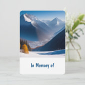 Service commémoratif Invitation Beaux sommets de m (Debout devant)