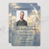 Service commémoratif Invitation Bright Angel dans  (Devant / Derrière)