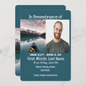 Service commémoratif Invitation Canotage (Devant / Derrière)