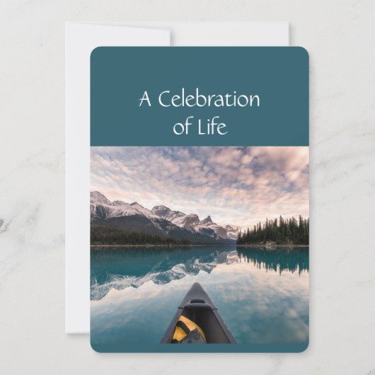 Service commémoratif Invitation Canotage (Dos)