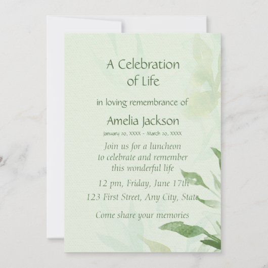 Service commémoratif Invitation Chickadee Bird Bot (Dos)