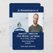 Service commémoratif Invitation Chien Équipe de tr (Devant / Derrière)