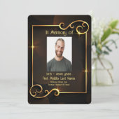 Service commémoratif Invitation classique moderne  (Debout devant)