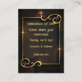 Service commémoratif Invitation classique moderne (Dos)