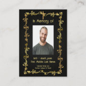 Service commémoratif Invitation classique moderne (Devant)