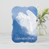 Service commémoratif Invitation de deuil Angel (Debout devant)