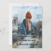 Service commémoratif Invitation Desert Mountain Wa (Devant)