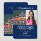 Service commémoratif Invitation Dragon Boat Rower (Devant / Derrière)