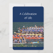 Service commémoratif Invitation Dragon Boat Rower (Dos)