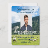 Service commémoratif Invitation éleveur de moutons (Dos)