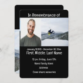 Service commémoratif Invitation - Embarquement de  (Devant / Derrière)