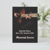 Service commémoratif Invitation Guitare Lecteur Mu (Debout devant)