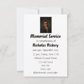 Service commémoratif Invitation Guitare Lecteur Mu (Dos)