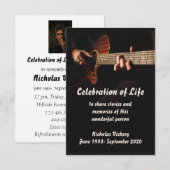 Service commémoratif Invitation Guitare Lecteur Mu (Devant / Derrière)