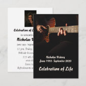 Service commémoratif Invitation Guitare Lecteur Mu (Devant / Derrière)