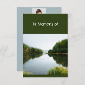 Service commémoratif Invitation Lake Tree Shore Na (Devant / Derrière)