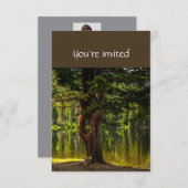 Service commémoratif Invitation Lake Tree Shore Na (Devant / Derrière)