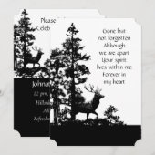 Service commémoratif Invitation Masculine Stag Dee (Devant / Derrière)