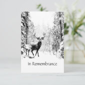 Service commémoratif Invitation Masculine Stag Dee (Debout devant)