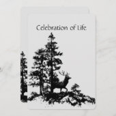 Service commémoratif Invitation Masculine Stag Dee (Devant / Derrière)